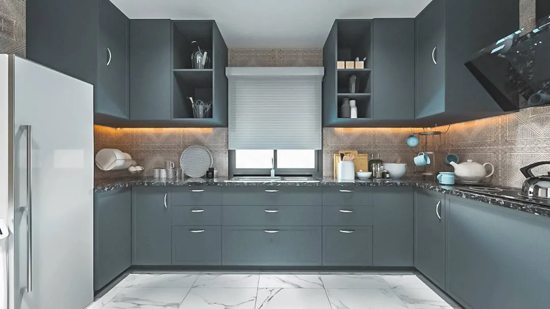 Modular Kitchen — residential interior design for project in Baner, Pune by Leafply Interiors